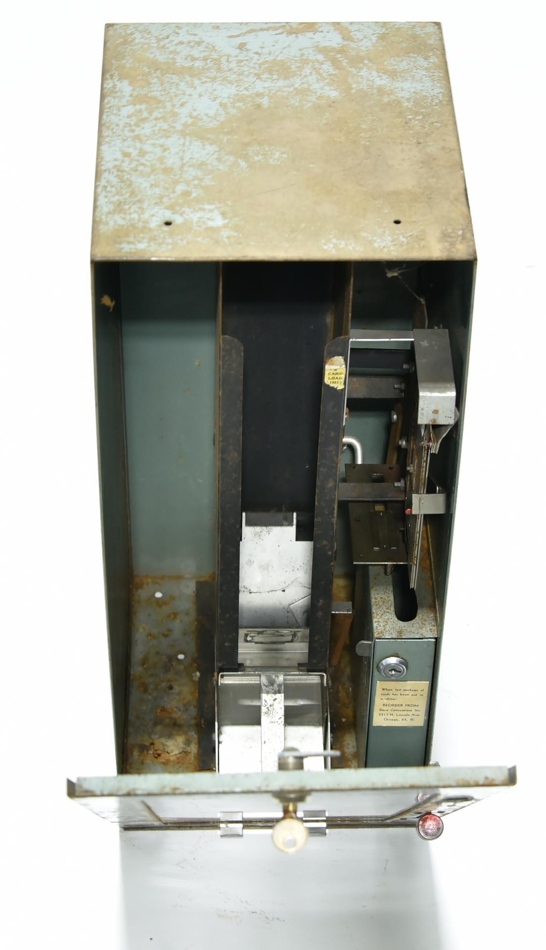 Mid Century Astronauts and Spacecraft Coin Operated Astronauts Trading Cards Dispenser