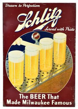 Schlitz Draft Beer Bar Sign