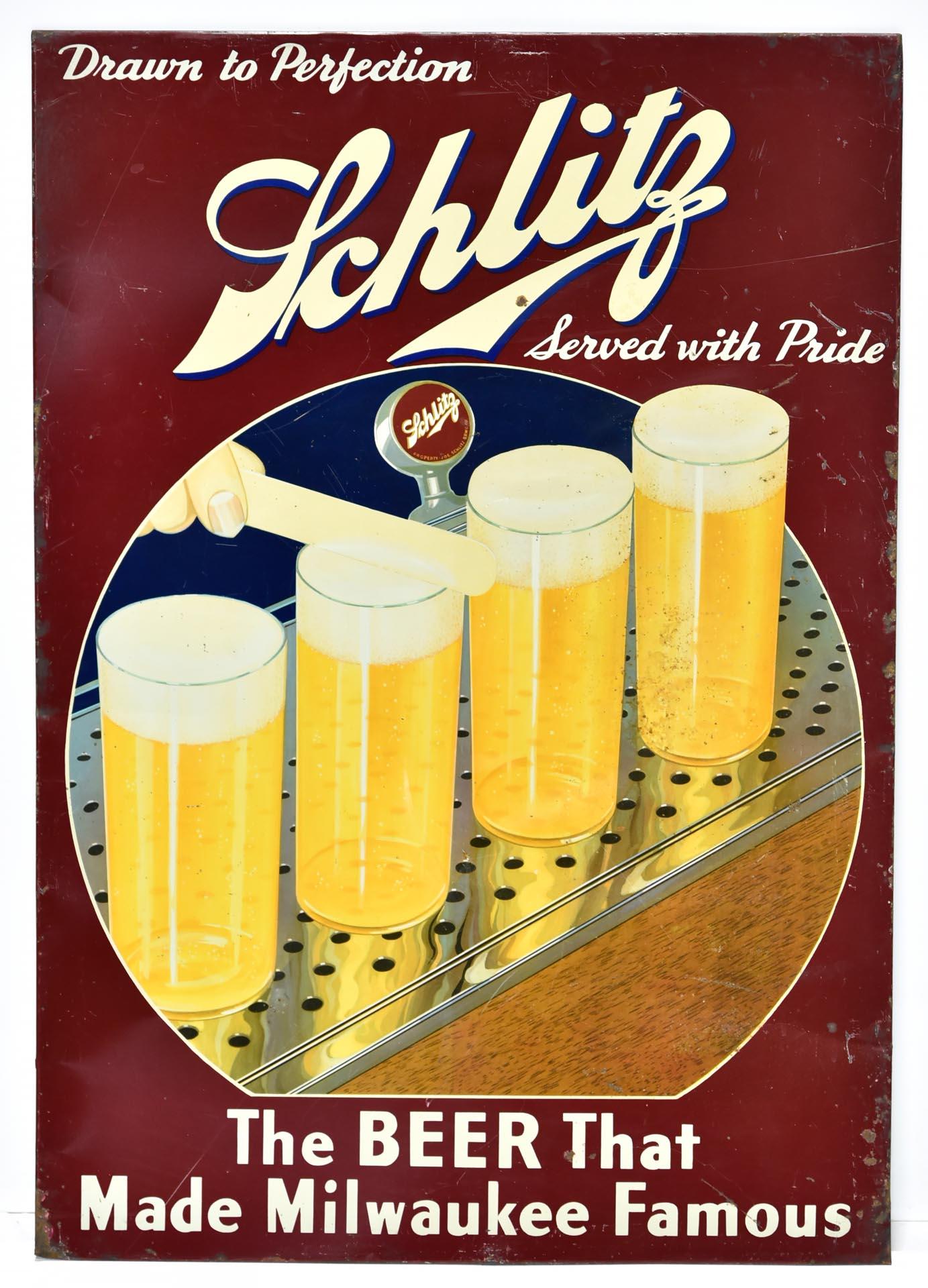 Schlitz Draft Beer Bar Sign