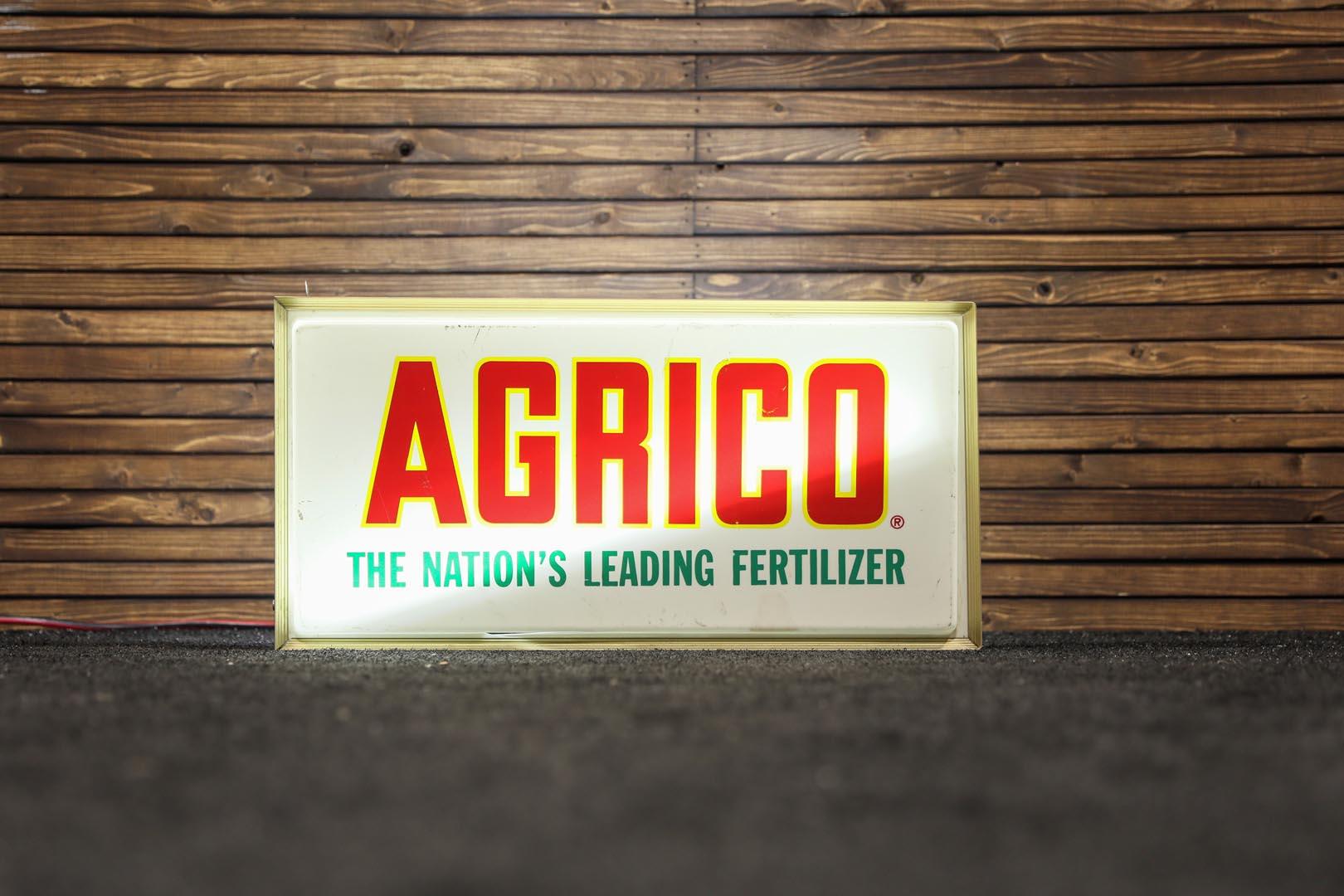 Circa 1970s AGRICO Lighted Sign