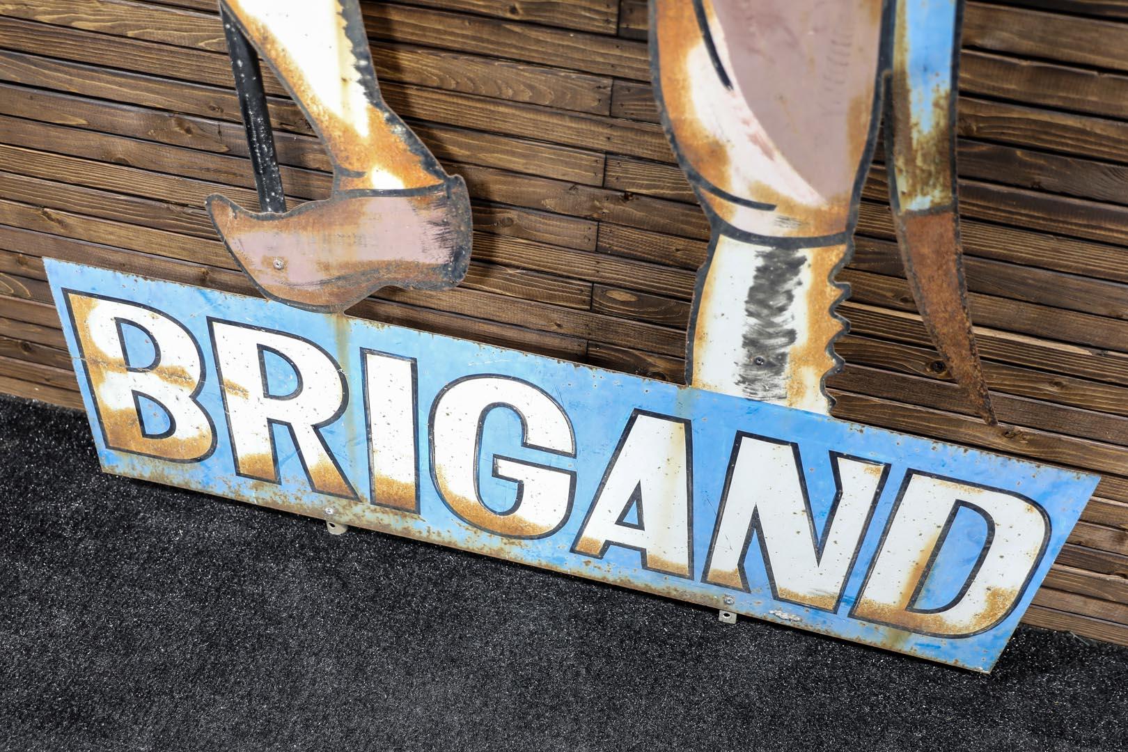 Circa 1980 Brigand Beer Single-Sided Sign