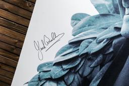 Autographed Portrait of Two-Time World Champion Jack Brabham by John Lamm