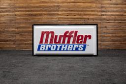 Muffler Brothers Single-Sided Lighted Sign