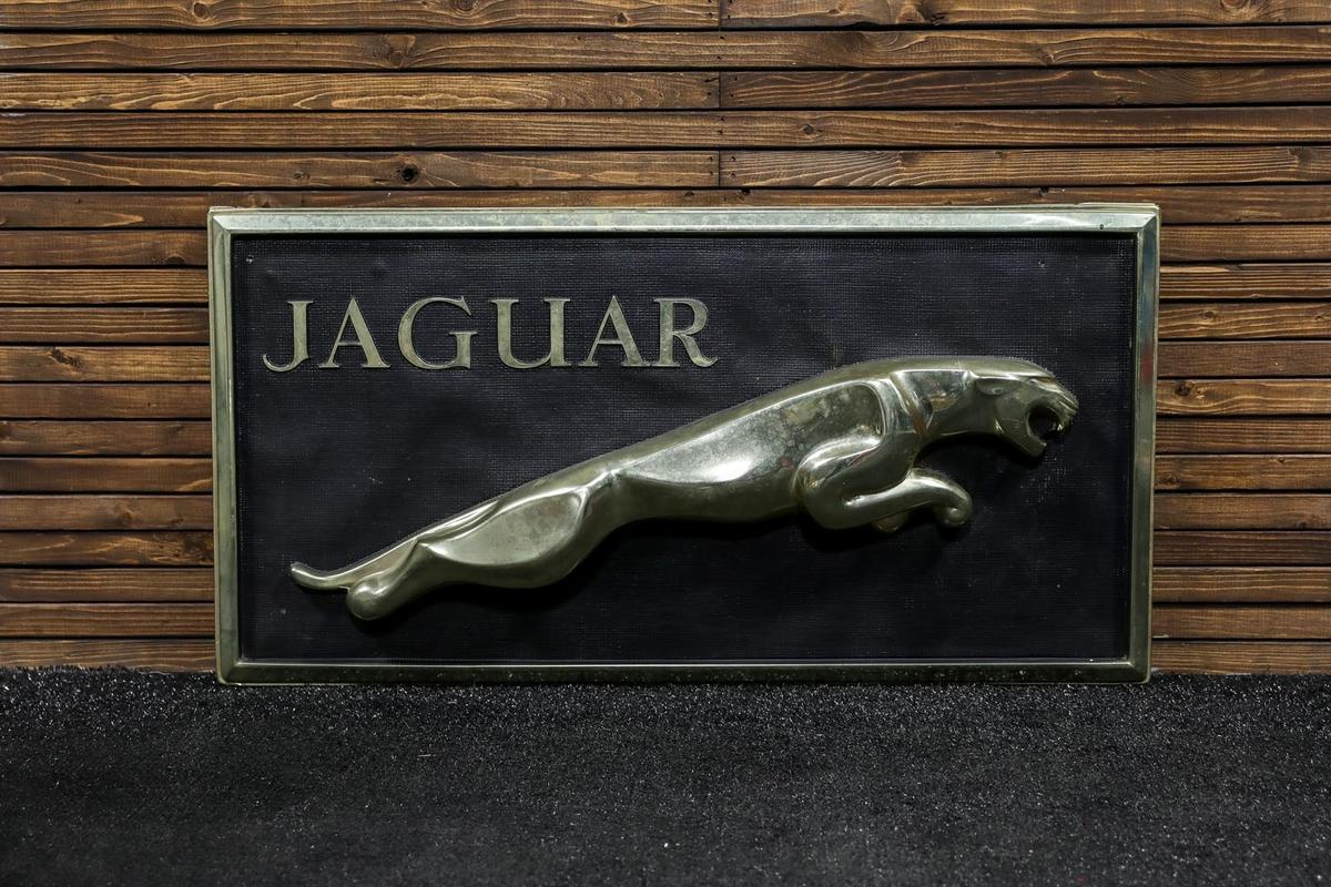 1970s Jaguar Neon Plastic Sign