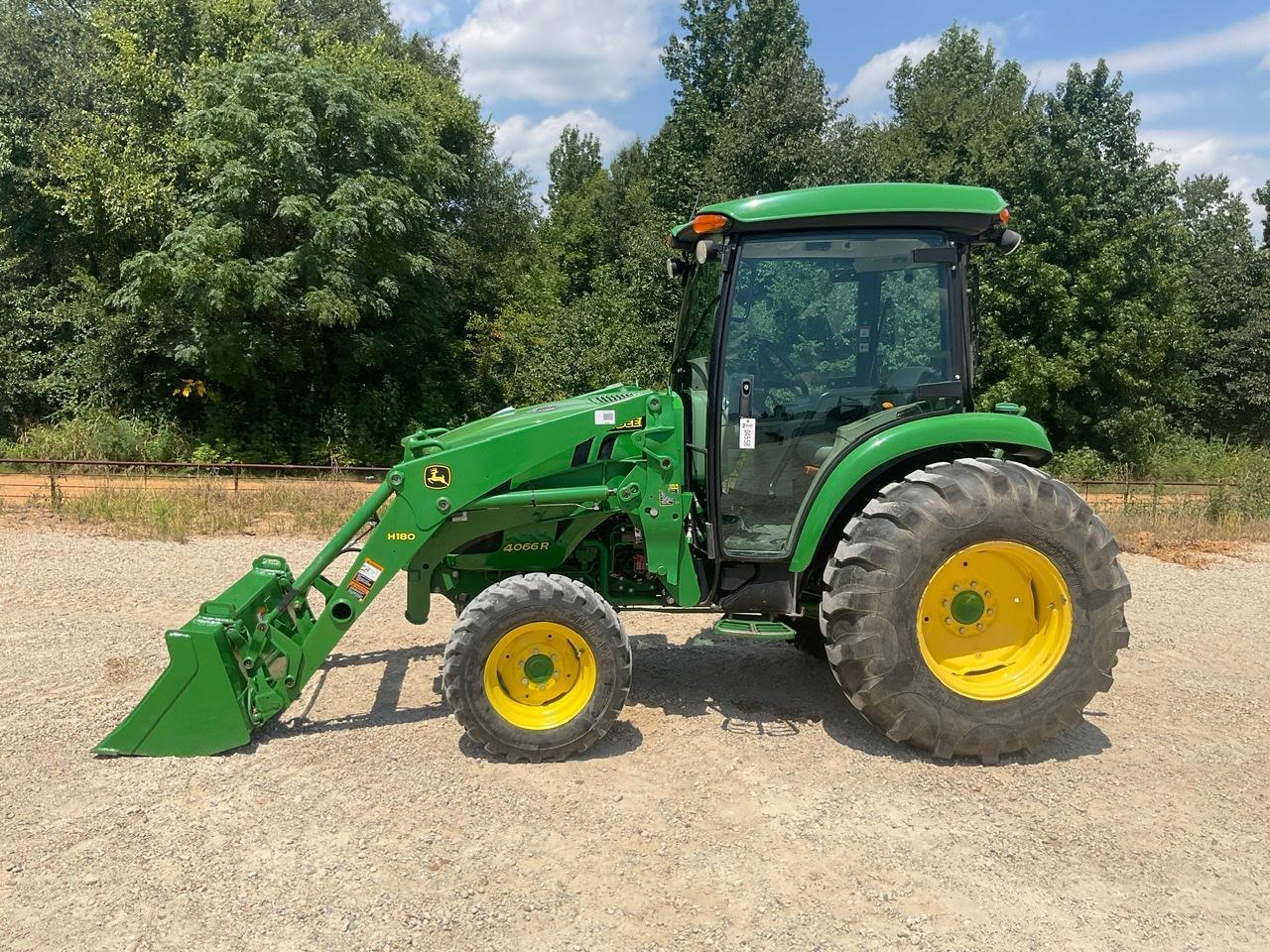 John Deere 4066R Tractor w/ JD H180 Loader