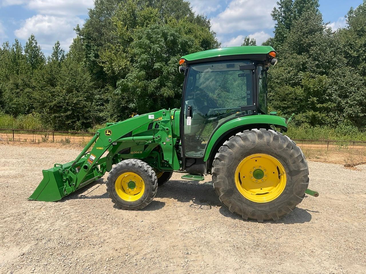 John Deere 4066R Tractor w/ JD H180 Loader