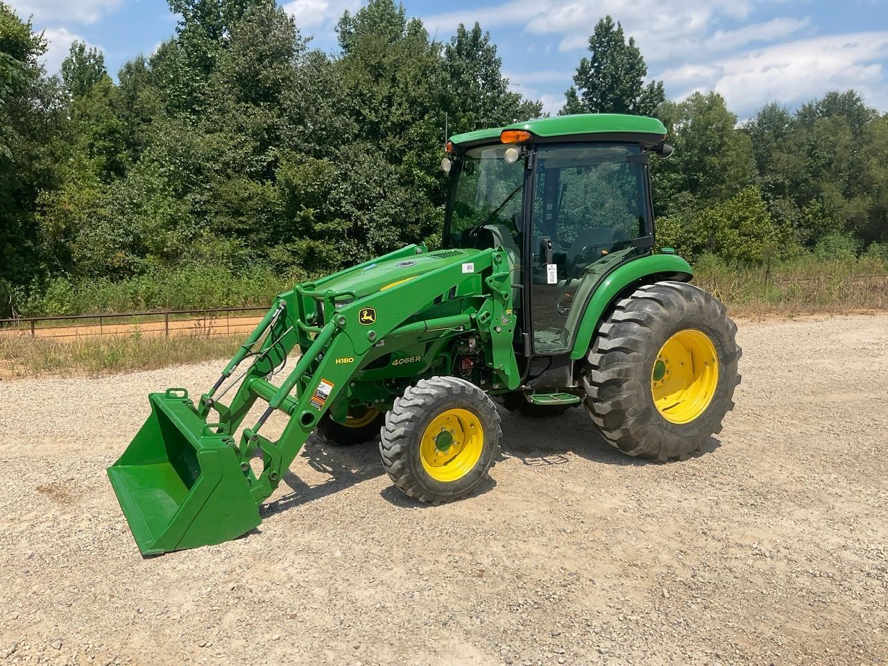 John Deere 4066R Tractor w/ JD H180 Loader
