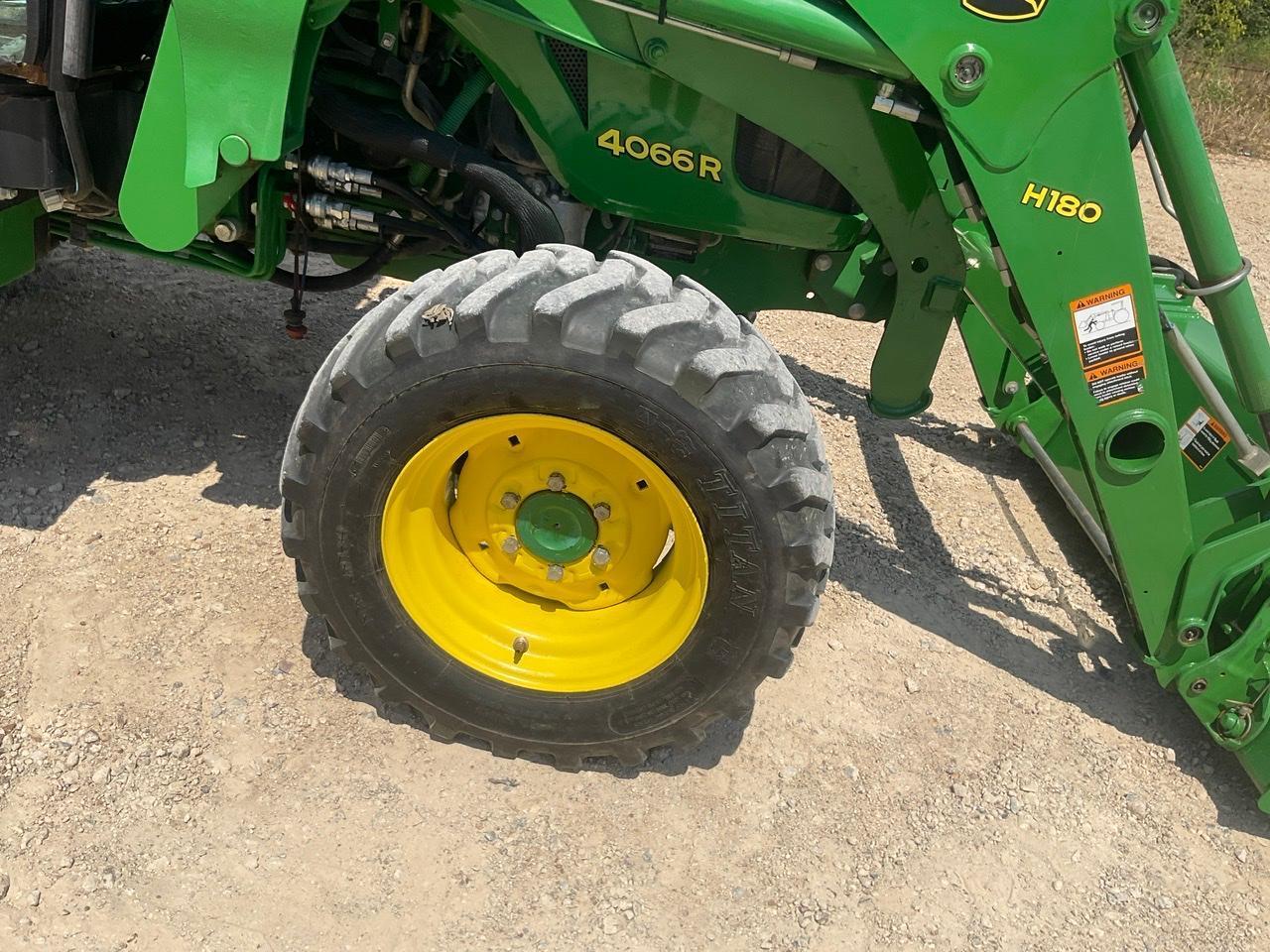 John Deere 4066R Tractor w/ JD H180 Loader