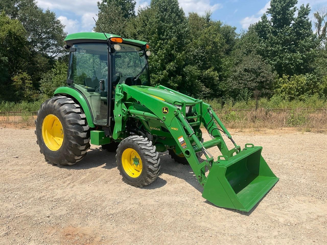 John Deere 4066R Tractor w/ JD H180 Loader