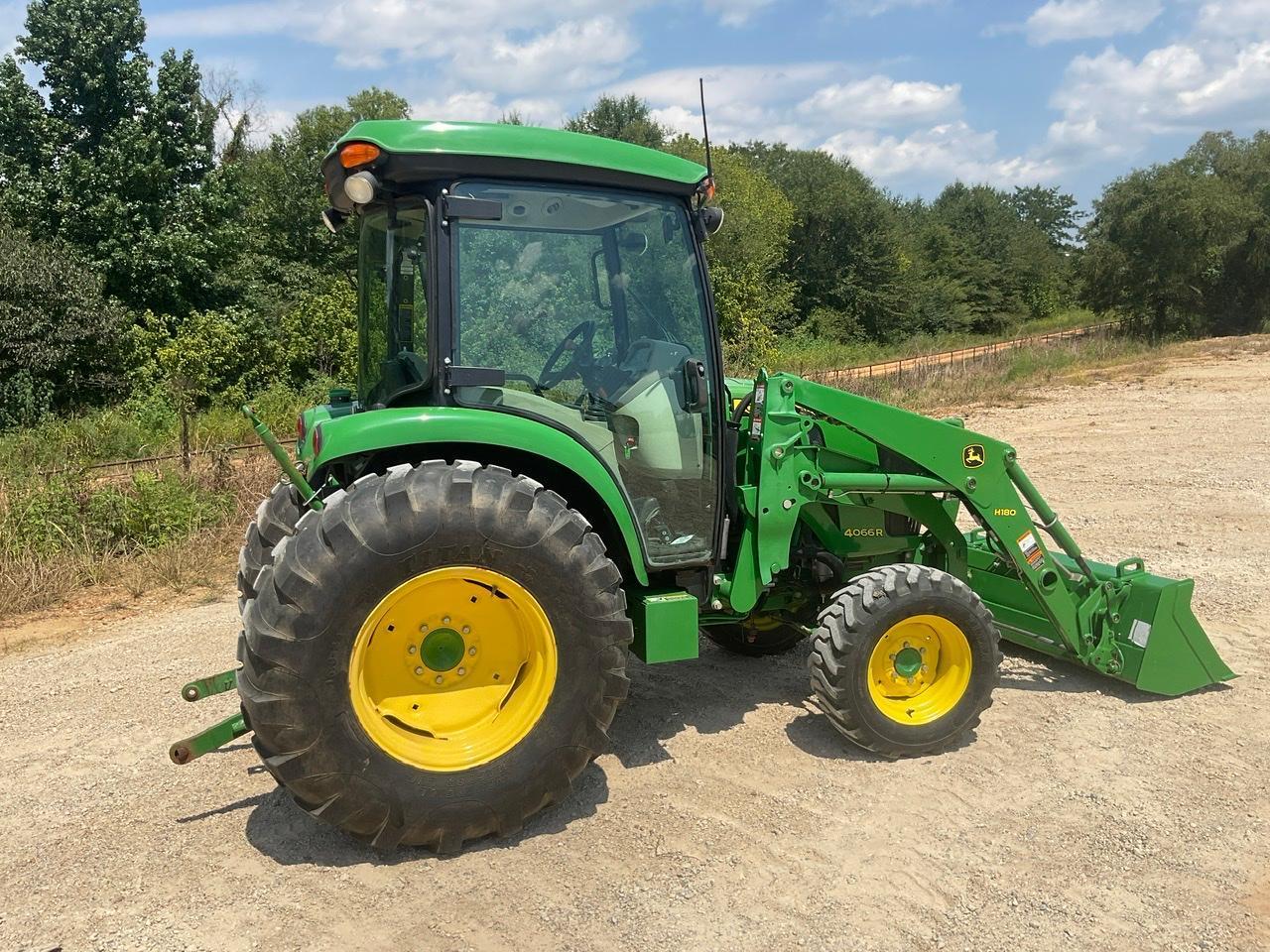 John Deere 4066R Tractor w/ JD H180 Loader