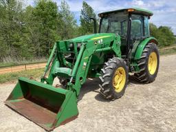 John Deere 5100E Tractor MFWD W/ JD H240 Loader