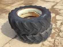 (2) Goodyear Super Traction Radial 480/70R34 Rims and Tires