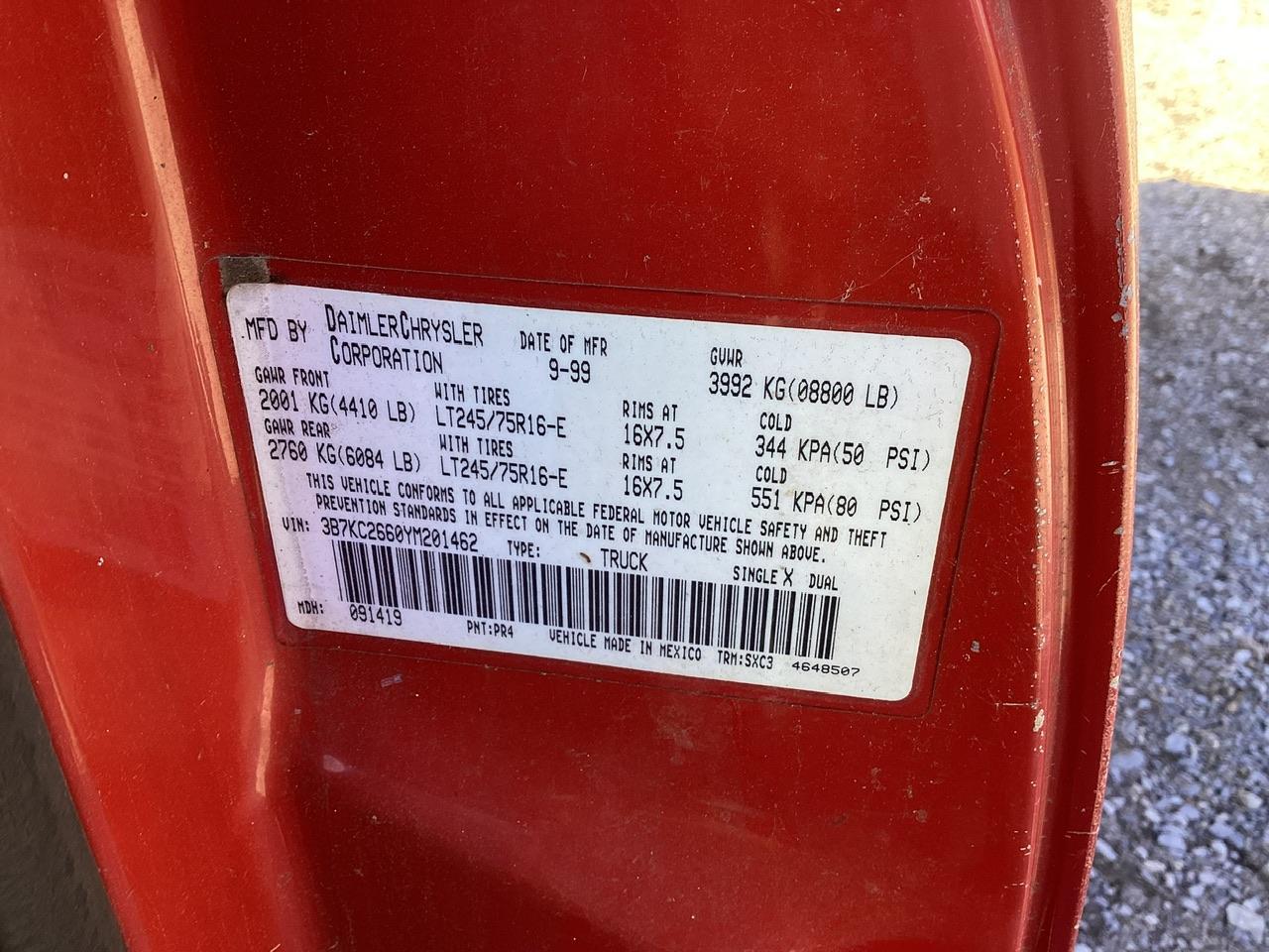 2000 Dodge Ram 2500