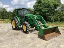 John Deere 6105D Tractor W/ John Deere H310 Loader