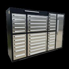 7ft. 35 Drawer Stainless Steel Workbench