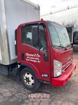 2015 ISUZU NPR BOX TRUCK WITH ROLL UP DOOR /LIFT GATE