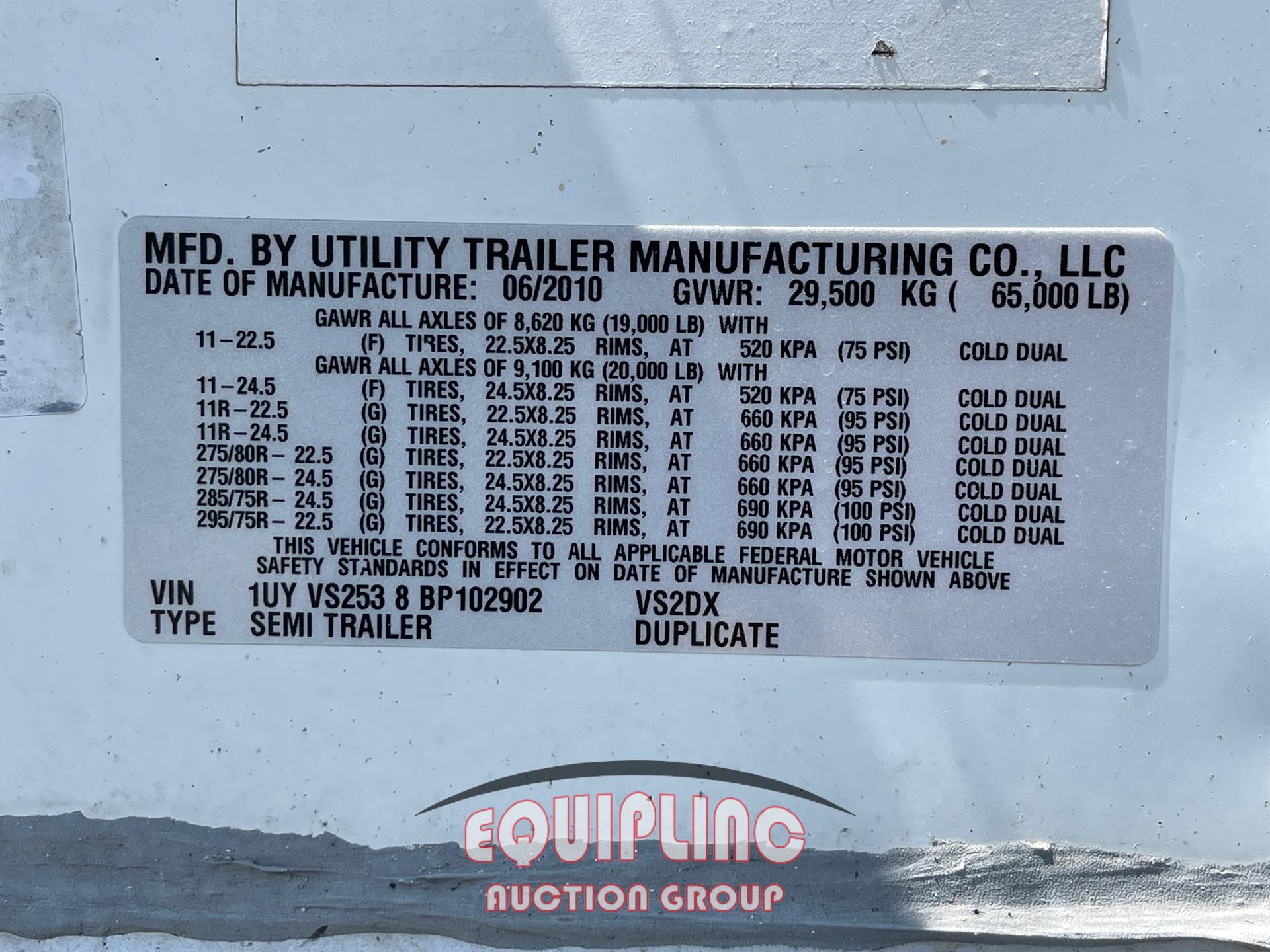 2011 UTILITY 4000DX 53FT DRY VAN TRAILER