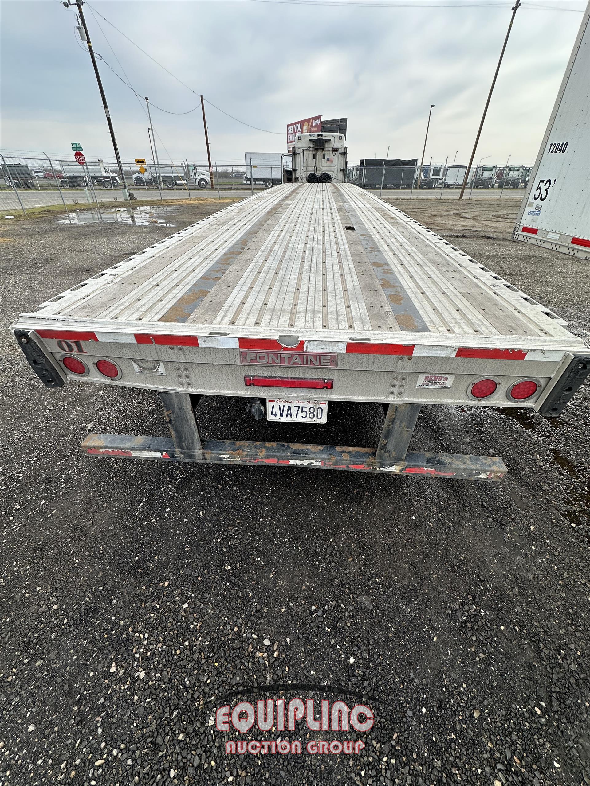 2019 FONTAINE 53X102 FLATBED TRAILER WITH SLIDING REAR AXLE