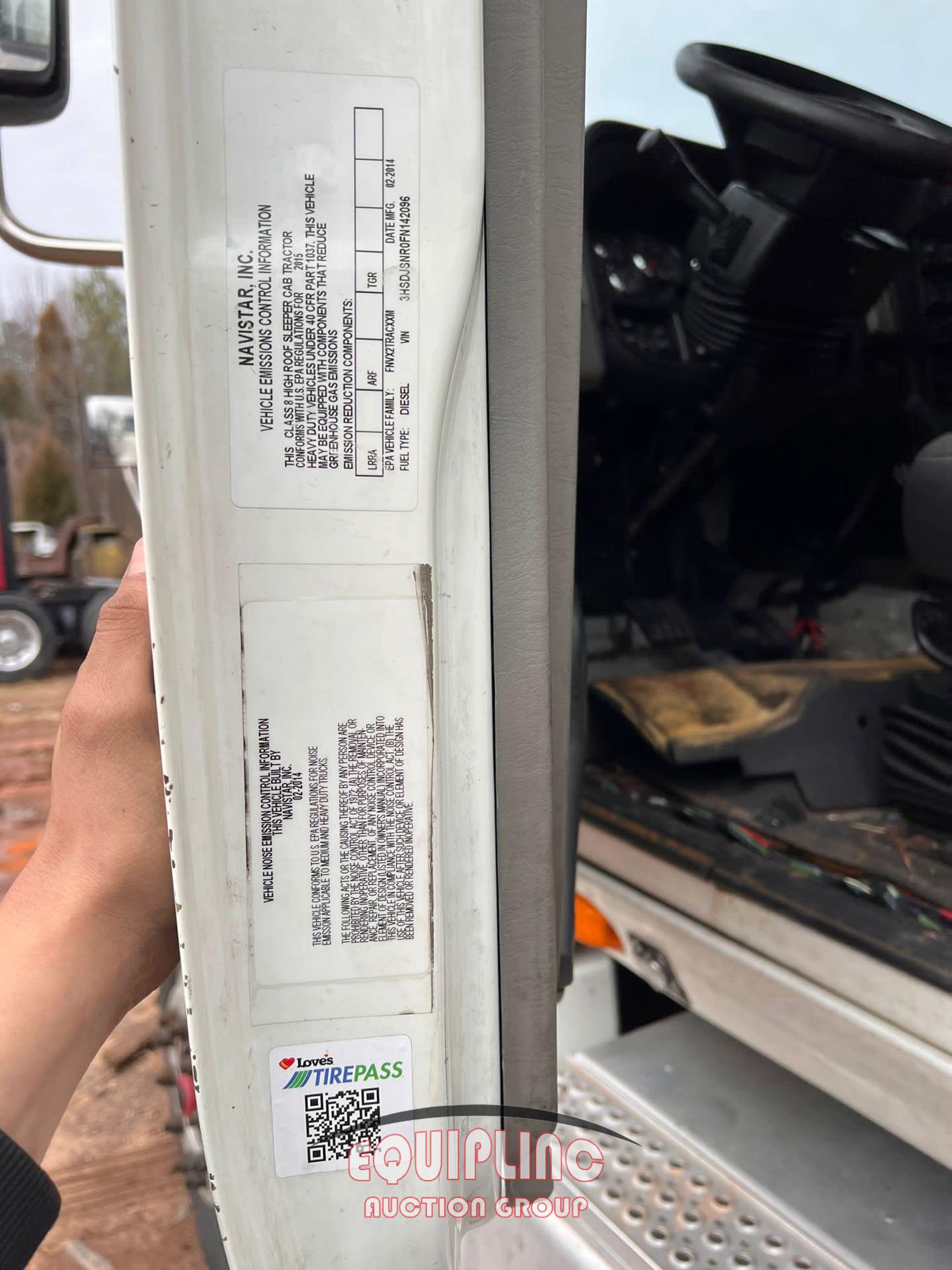 2015 INTERNATIONAL PROSTAR TANDEM AXLE SLEEPER