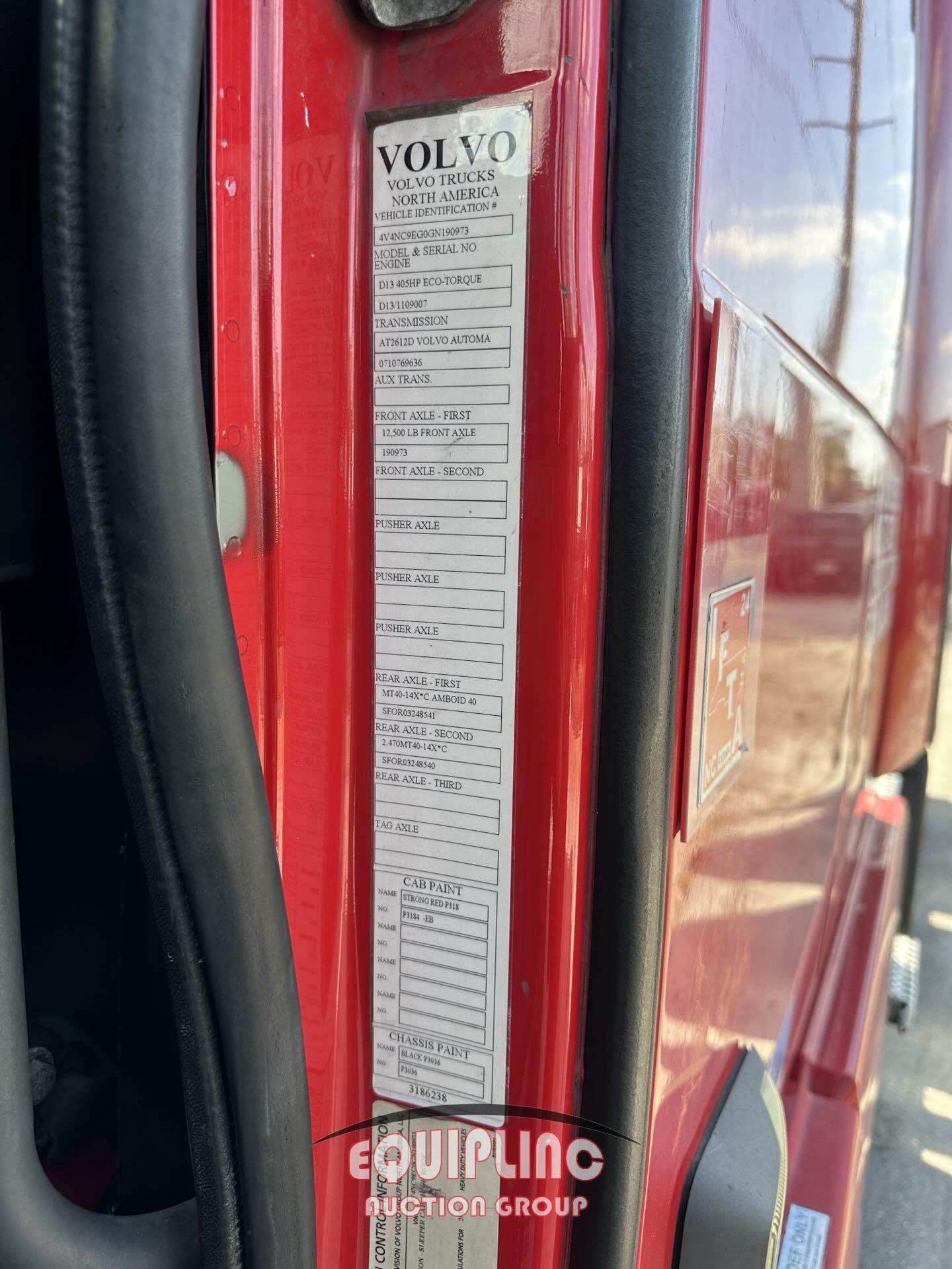2016 VOLVO VNL TANDEM AXLE SLEEPER