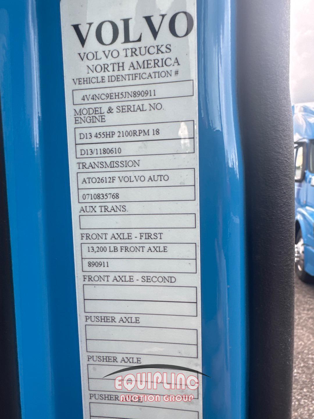 2018 VOLVO VNL 670 DOUBLE BUNK SLEEPER