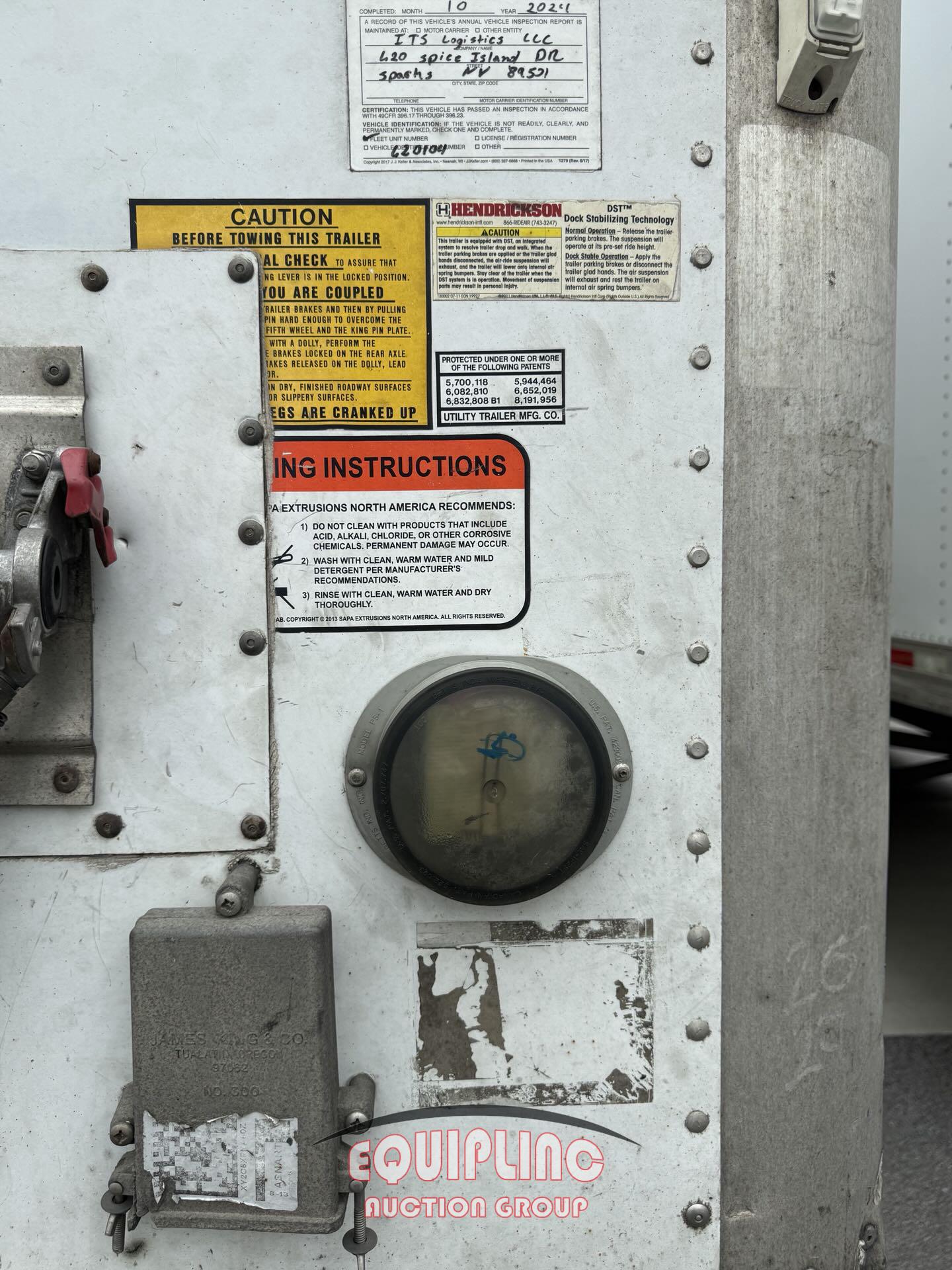 2014 UTILITY DRY VAN TRAILER