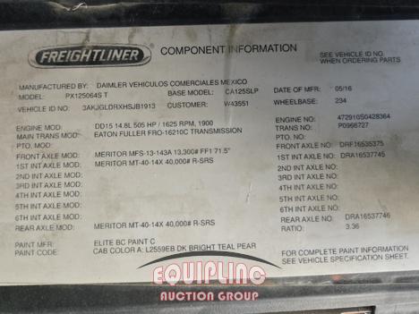2017 FREIGHTLINER CASCADIA TANDEM AXLE SLEEPER
