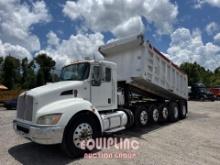 2015 KENWORTH T370 QUINT AXLE DUMP TRUCK