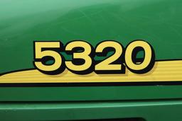 3/4 front view of John Deere 5320