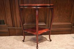 Occasional Table with One Shelf, Cherry