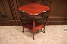 Occasional Table with One Shelf, Cherry