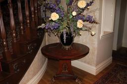 Hallway table with flowerpot