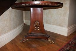 Hallway table with flowerpot