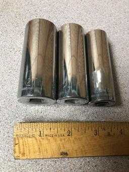 Craftsman 27mm 24mm & 20mm Deep Metric Sockets 1/2" Drive 3pcs