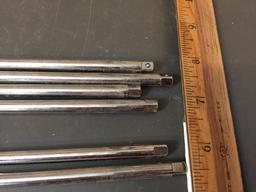 Snap-on TMXK140 1/4" Drive 14" Knurled Extension Bar 6pcs