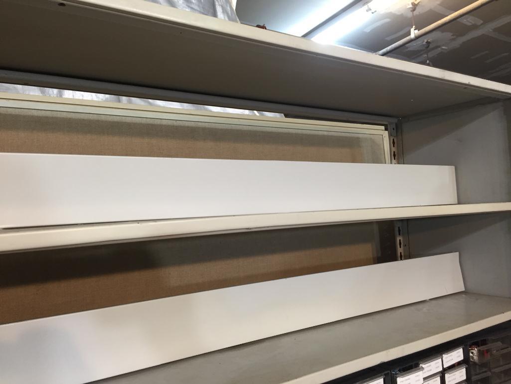 Organizer Cabinets with Mixed Electronic Components Resistors Capacitors Switches Terminals