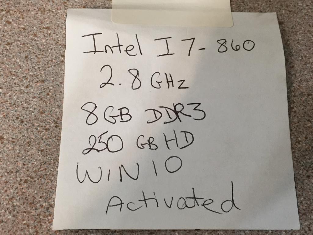 Dell Optiplex 980 Intel Core i7-860 2.8GHz 8GB 250GB Windows 10 Pro Desktop Computer