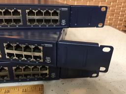 Netgear JS524 Prosafe 24 Port Gigabit RackMount Switch 3pcs