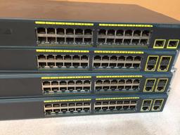 Cisco Catalyst 2960 Series Switches w/24 Ports - 4pcs