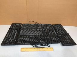 Dell USB Computer Keyboards - 5pcs