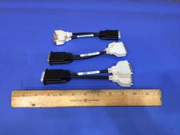 Dell DMS-59 to Dual DVI Y Dongle Adapter Cable - 3pcs