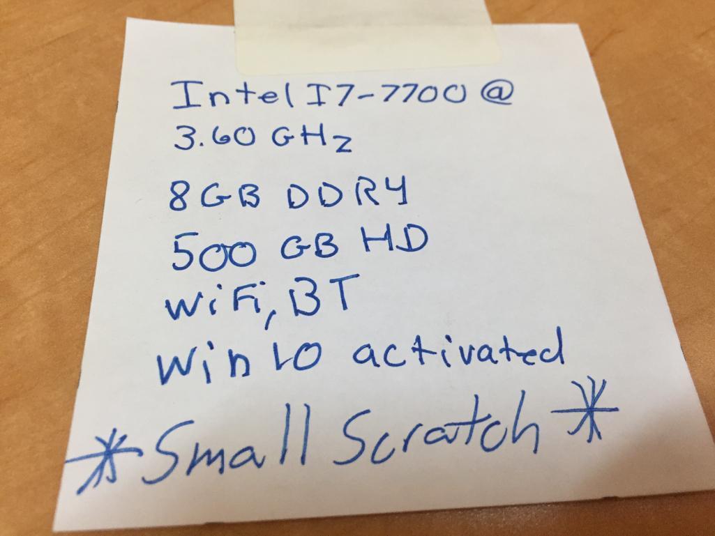 Dell Optiplex 7450 AIO 23.8" LCD Intel i7-7700 3.6GHz 8GB 500GB Wifi Bt Win 10 Desktop Computer