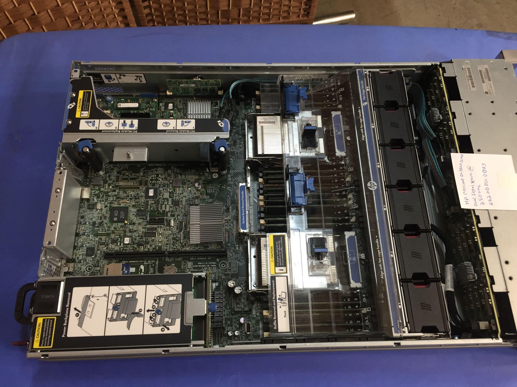 HP ProLiant DL380P Gen8 Dual Intel Xeon 2.5GHz 262GB NO HD Rackmount Server