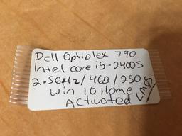 Dell Optiplex 790 Intel Core i5-2400S 2.5GHz 4GB 250GB Windows 10 Home SFF Desktop Computer