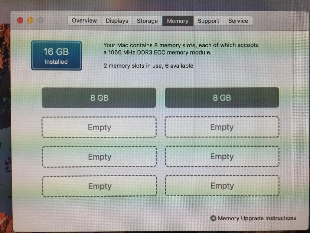 Apple A1289 MacPro5,1 Intel Quad-Core Xeon 2.4GHz 16GB 1TB 10.12.6 Mac Pro Wifi Desktop Computer