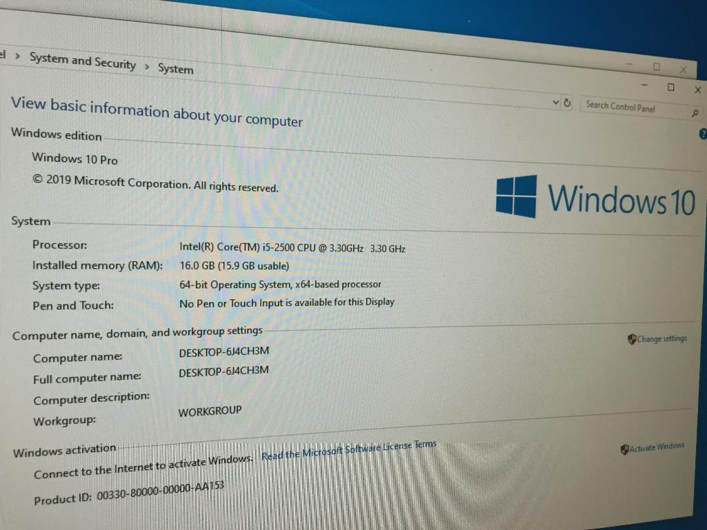 Dell Optiplex 990 Intel Core i5-2500 3.3GHz 16GB 250GB Windows 10 Pro Desktop Computer