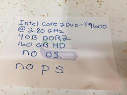 Dell Latitude E6500 Intel Core 2 Duo T9600 2.8GHz 4GB 160GB NO OS