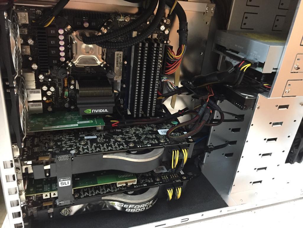Intel Core 2 Quad 2.93GHz 4GB 1TB w/ 2 Geforce 8800 Ultra Liquid Cooled Desktop Computer Tower