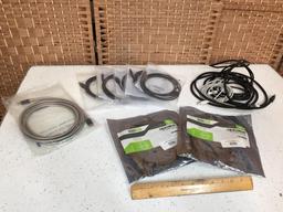 Assorted Cables USB & Monoprice Ironlink Cisco SFP-H10GB-CU2M-IL 10G SFP Cables - 11 pcs