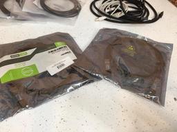 Assorted Cables USB & Monoprice Ironlink Cisco SFP-H10GB-CU2M-IL 10G SFP Cables - 11 pcs